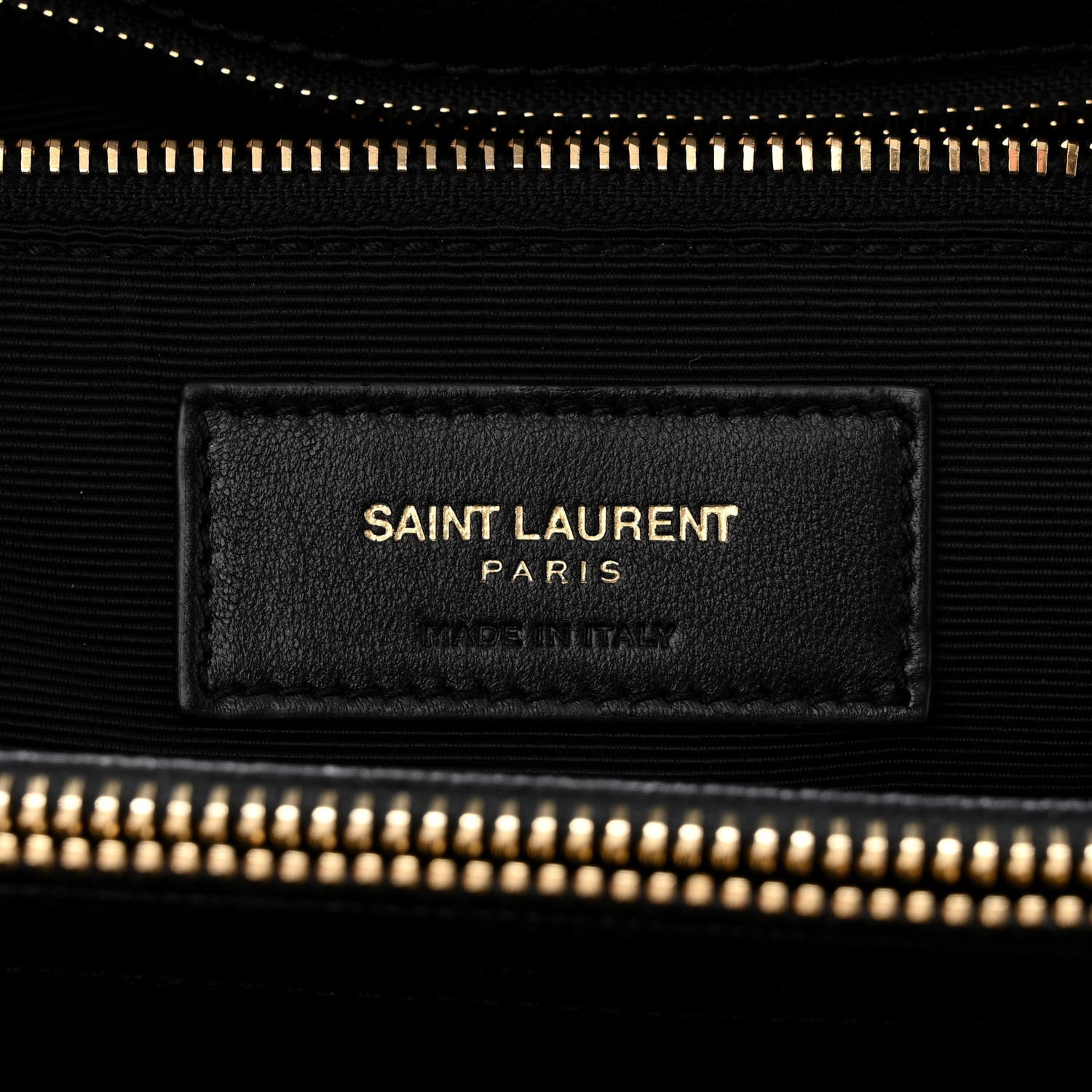 Saint Laurent Grain De Poudre Matelasse Chevron Monogram Shopping Bag Black 7 of 20