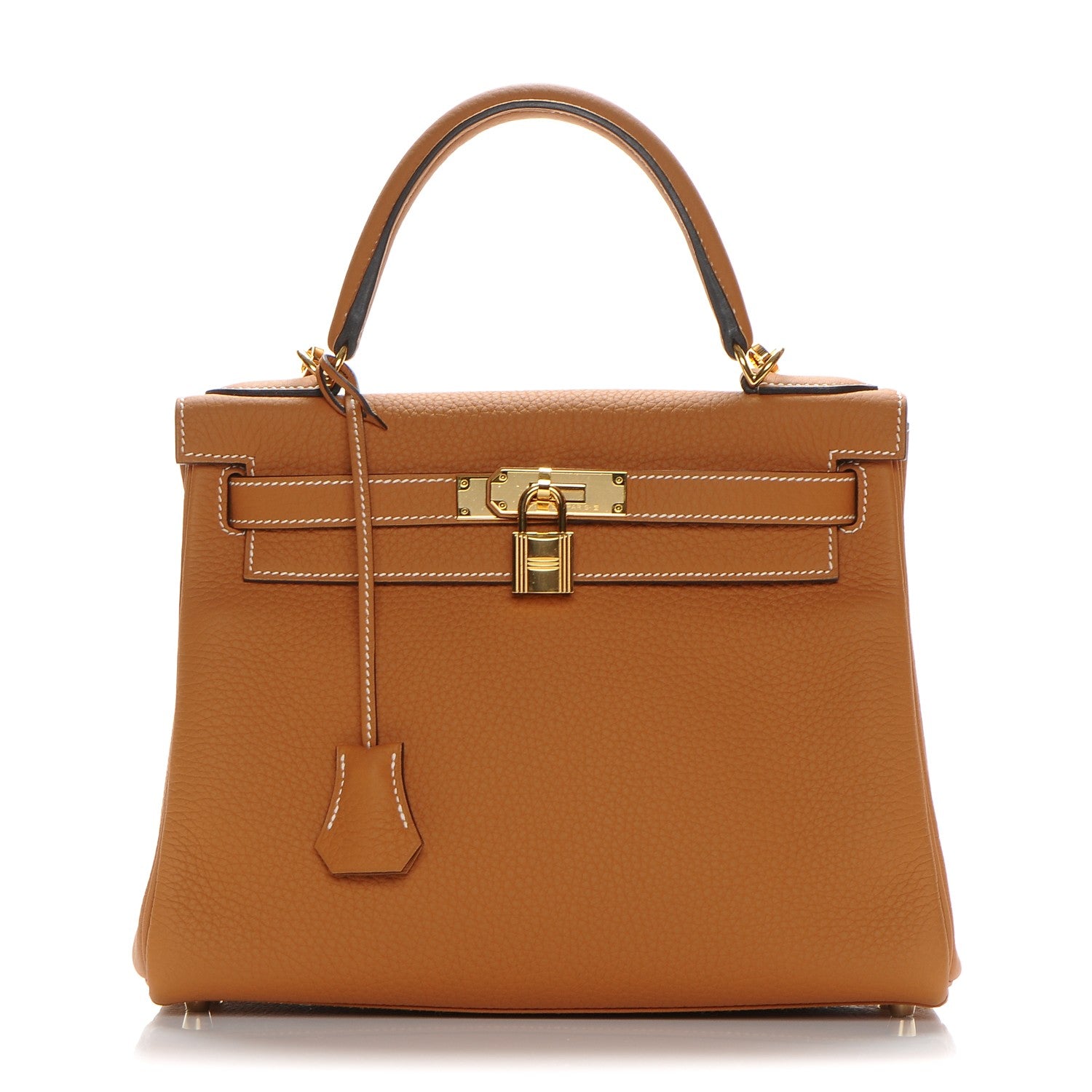 Hermes Taurillon Clemence Kelly Retourne 28 Toffee 1 of 29