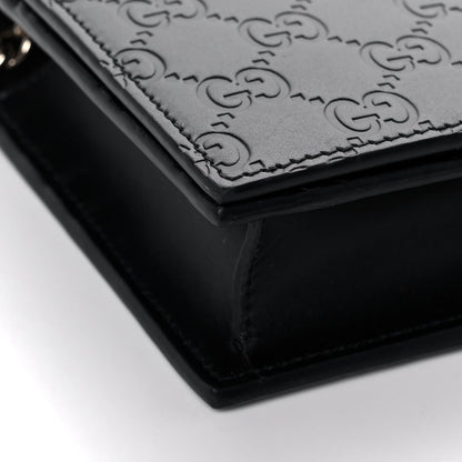 Gucci Guccissima Signature Bowy Chain Wallet Black 8 of 12
