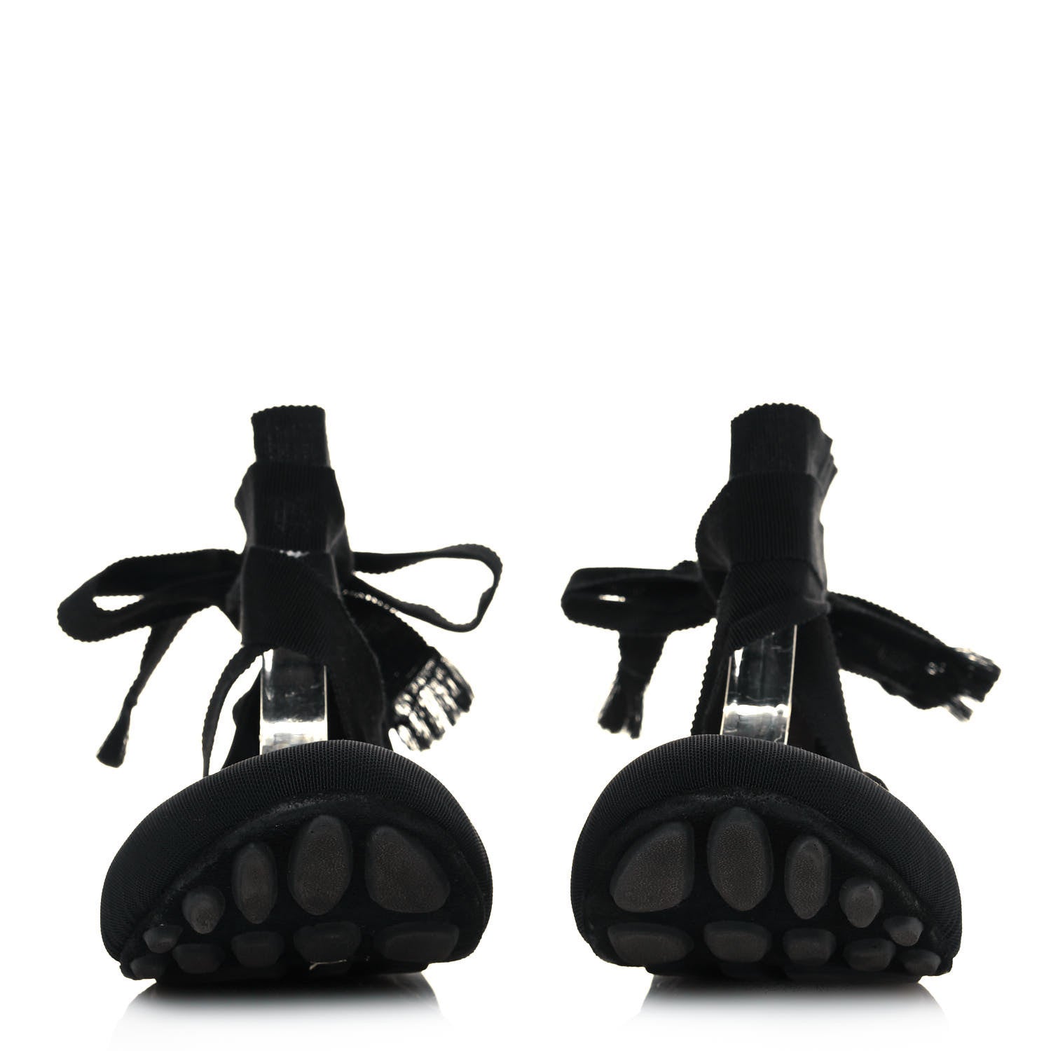 Christian Dior Micro Mesh Academy Lace-Up Ballerina Flats 41 Black 2 of 9