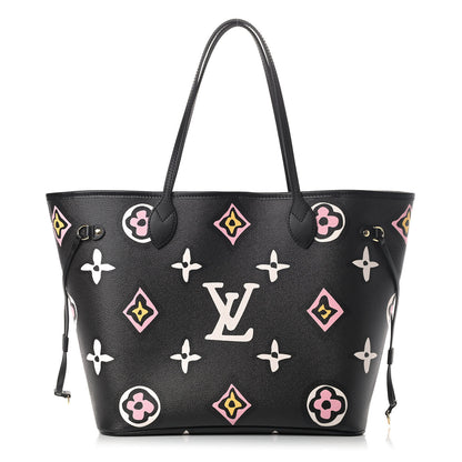 Louis Vuitton Monogram Giant Wild At Heart Neverfull MM Black 2 of 5