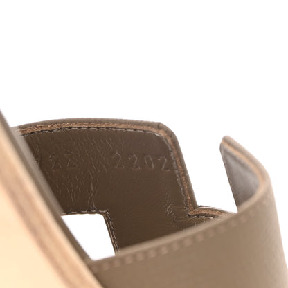 Hermes Epsom Oran Sandals 39 Etoupe 9 of 11