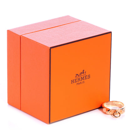 Hermes 18K Rose Gold PM Collier De Chien Ring 53 6.25 5 of 5