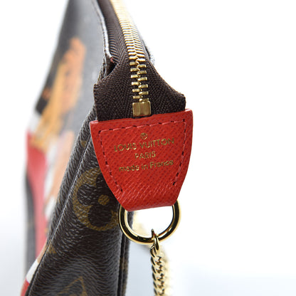 Louis Vuitton Monogram 2018 Christmas Animation Mini Cats Pochette Accessories 6 of 10