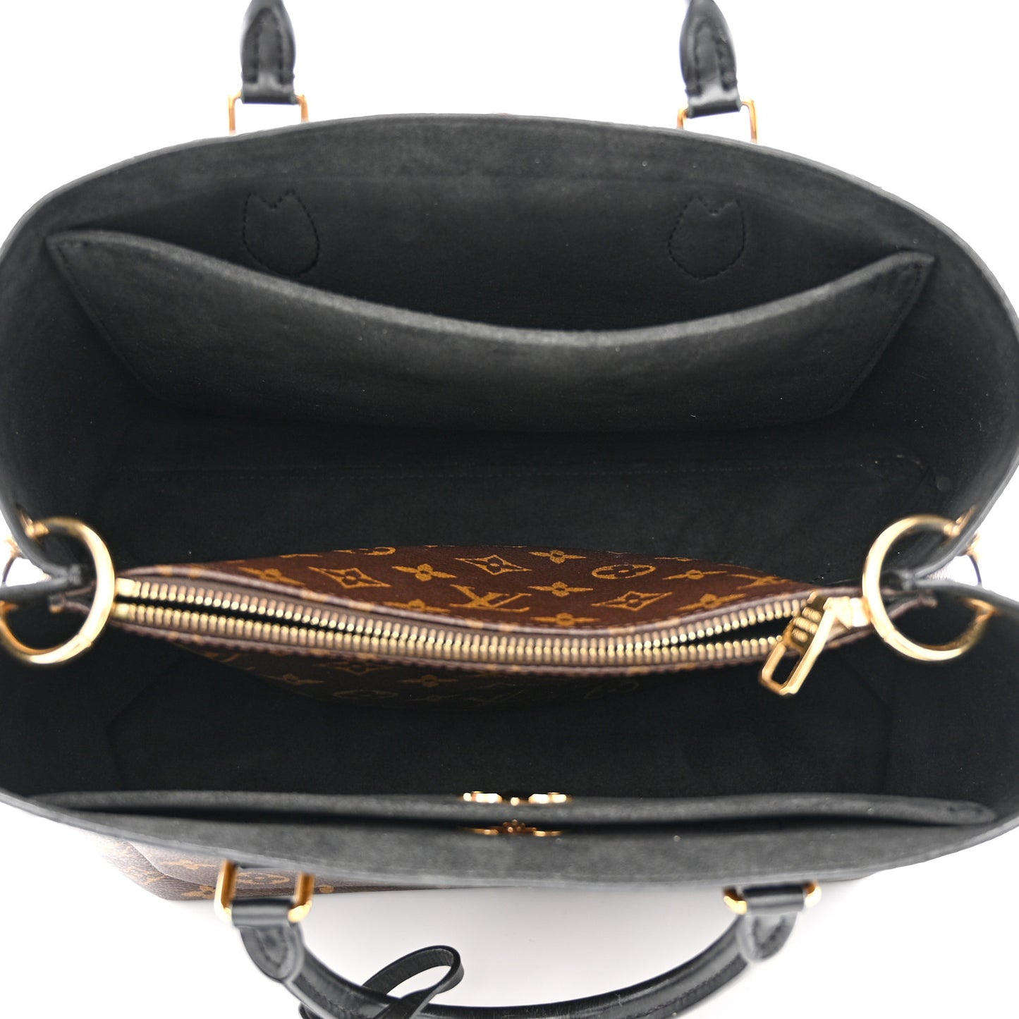 Monogram Flower Tote Black