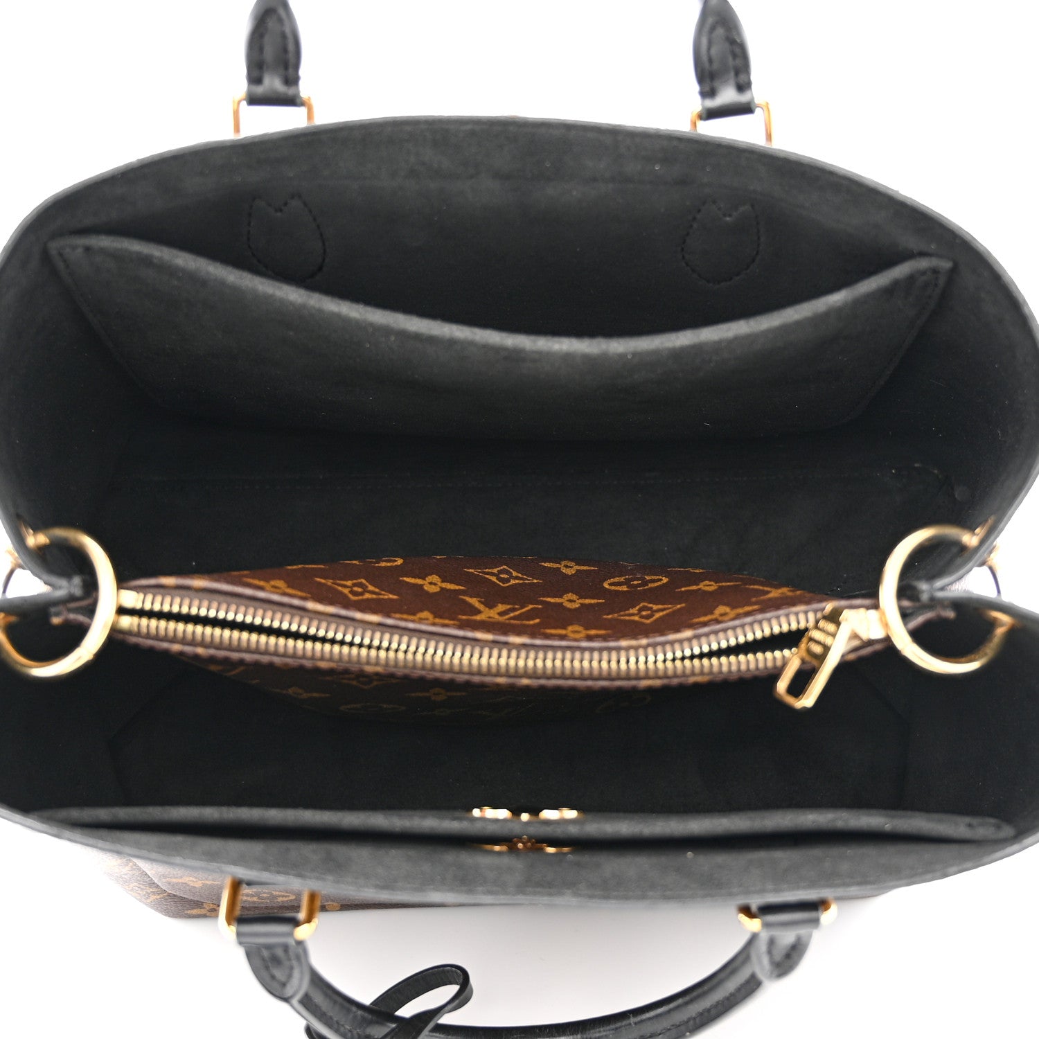 Louis Vuitton Monogram Flower Tote Black 5 of 16