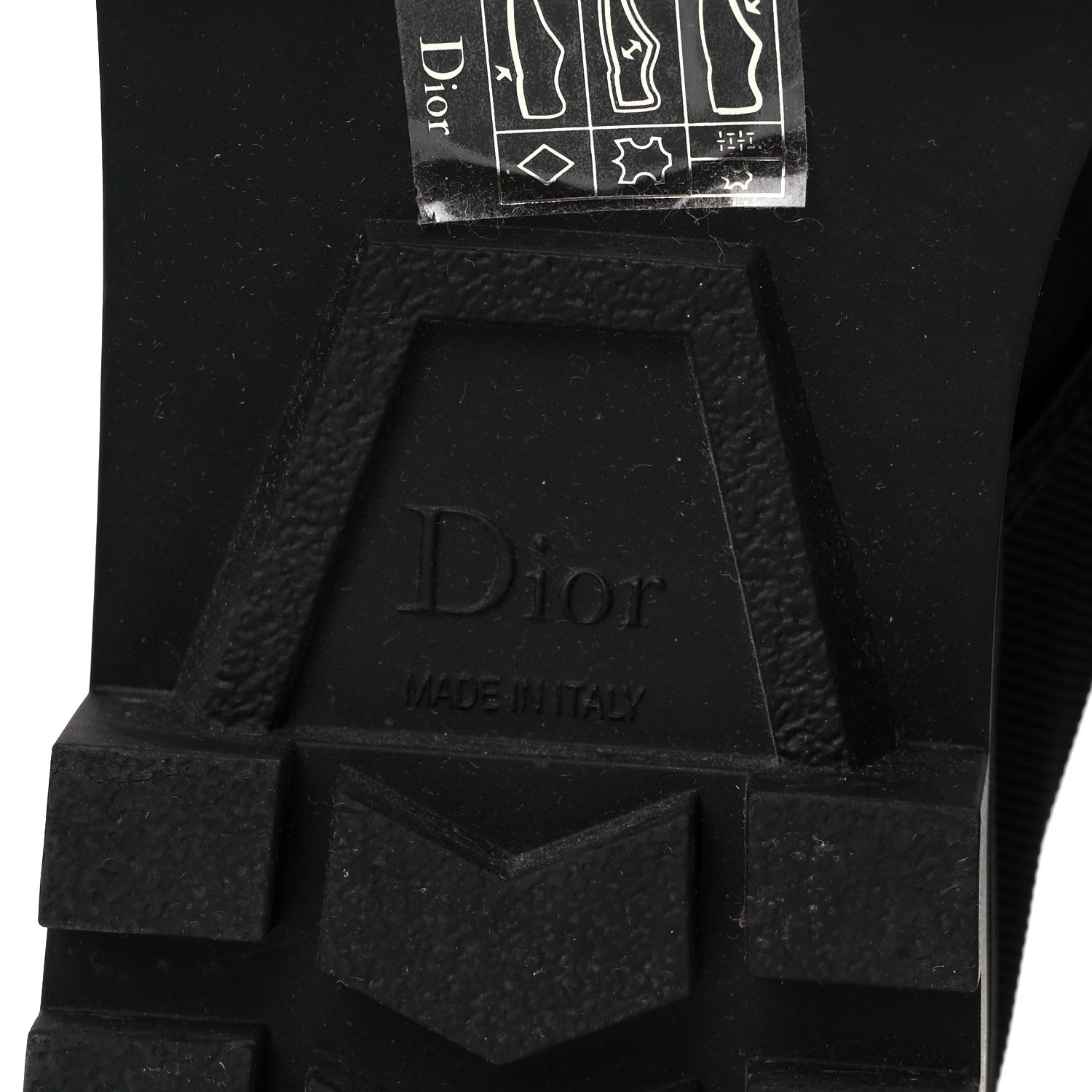 Christian Dior Calfskin Technical Fabric D-Major Ankle Boots 39 Black White 6 of 6