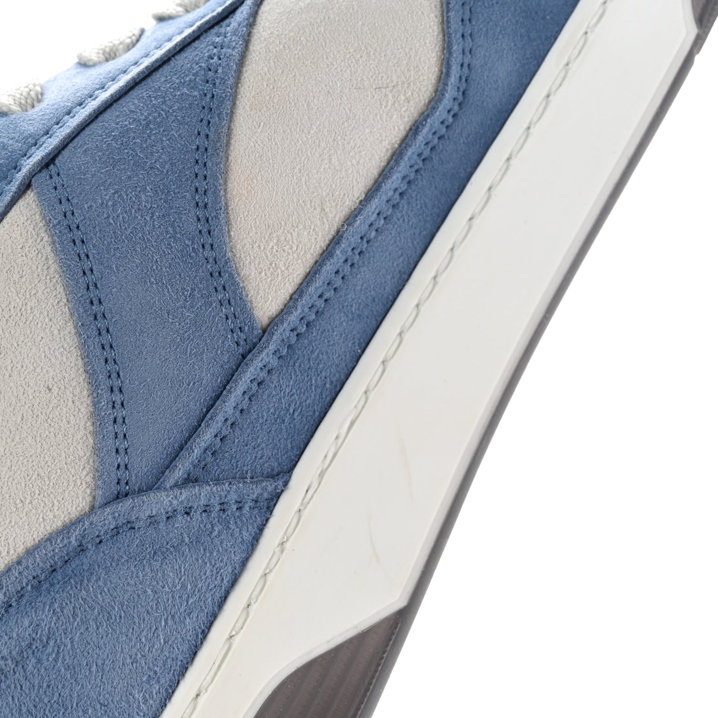 Suede Kidskin Womens CC Sneakers 41 White Blue