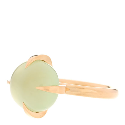 Pomellato 18K Rose Gold Prehnite Veleno Ring 50 5.5 3 of 7