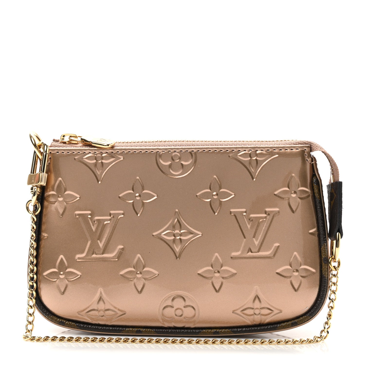 Louis Vuitton Metallic Vernis Mini Pochette Accessories Rose Gold 1 of 6