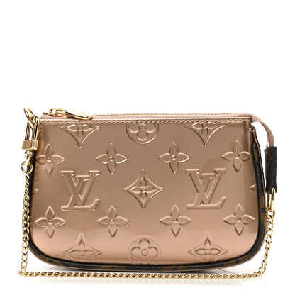 Louis Vuitton Metallic Vernis Mini Pochette Accessories Rose Gold 1 of 6