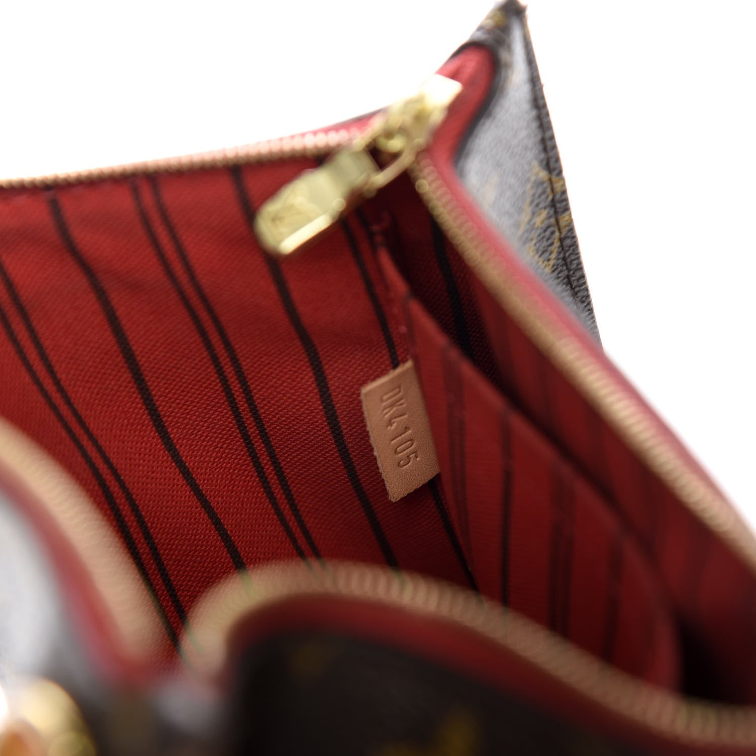 Louis Vuitton Monogram Neverfull MM GM Pochette Cherry 7 of 9