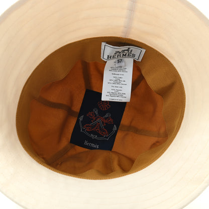 Hermes Cotton Bucket Hat 57 White 7 of 9