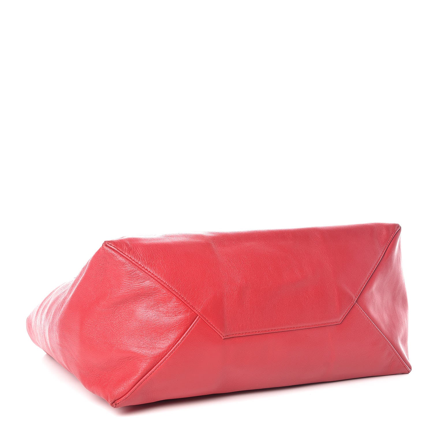 Celine Lambskin Horizontal Cabas Red 4 of 23