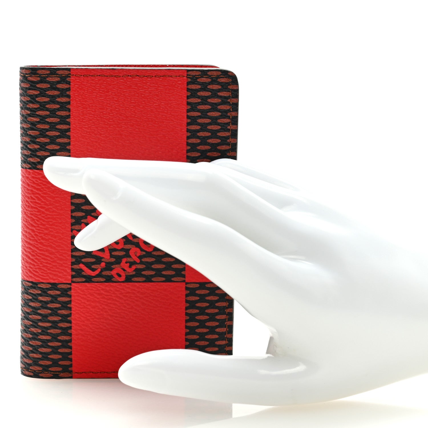 Louis Vuitton Damier Pop Pocket Organizer NM Red 2 of 6