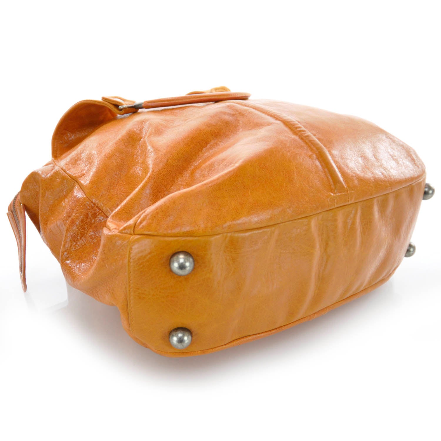 Balenciaga Chevre Ring Handle Hobo Pumpkin 4 of 8