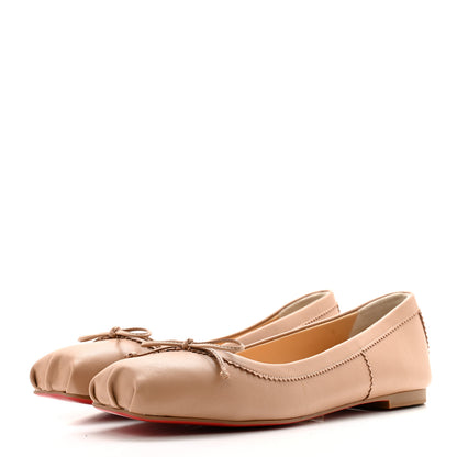 Christian Louboutin CHRISTIAN LOUBOUTIN Nappa Mamadrague Flats 39.5 Nude 3 of 8