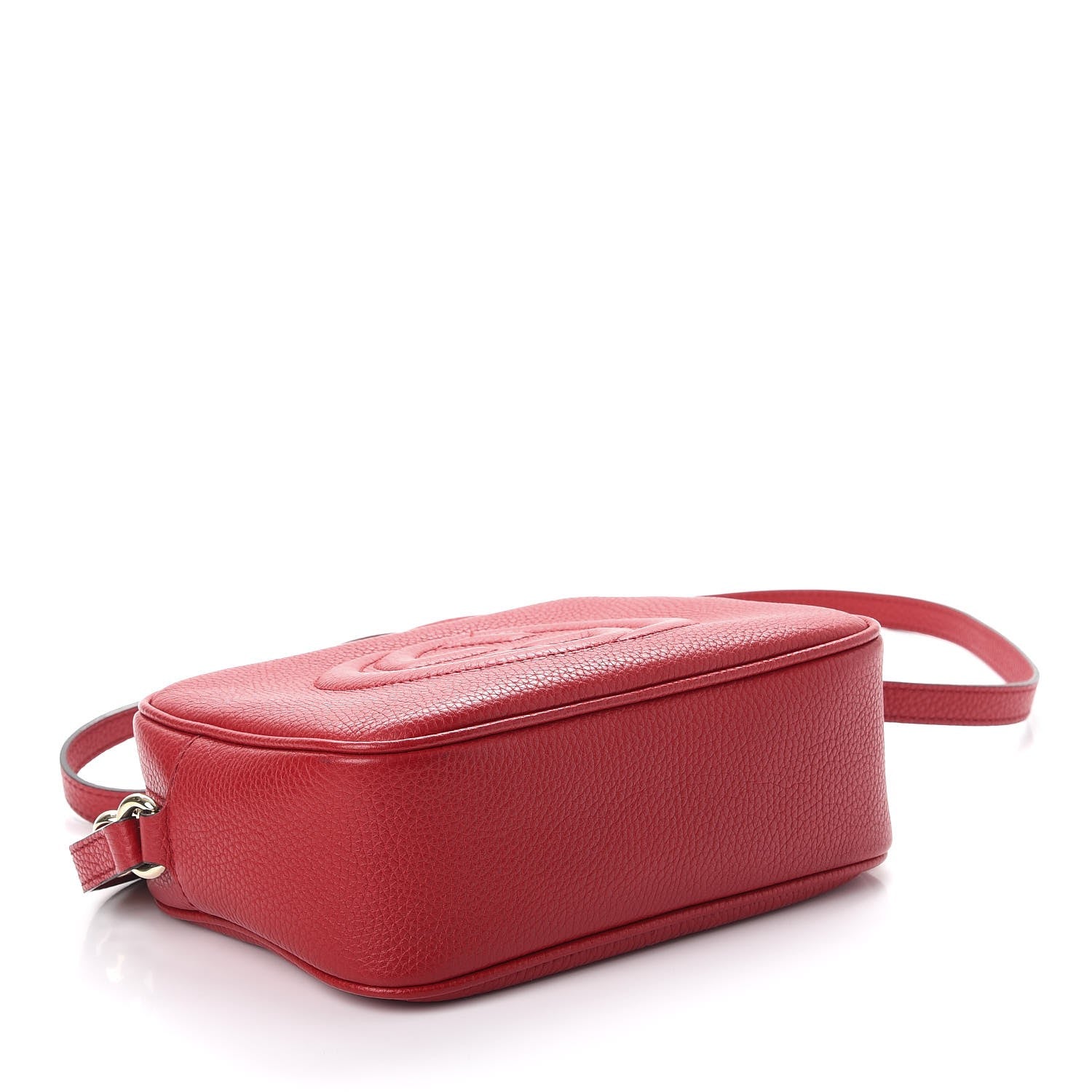 Gucci Pebbled Calfskin Small Soho Disco Bag Tabasco Red 4 of 8