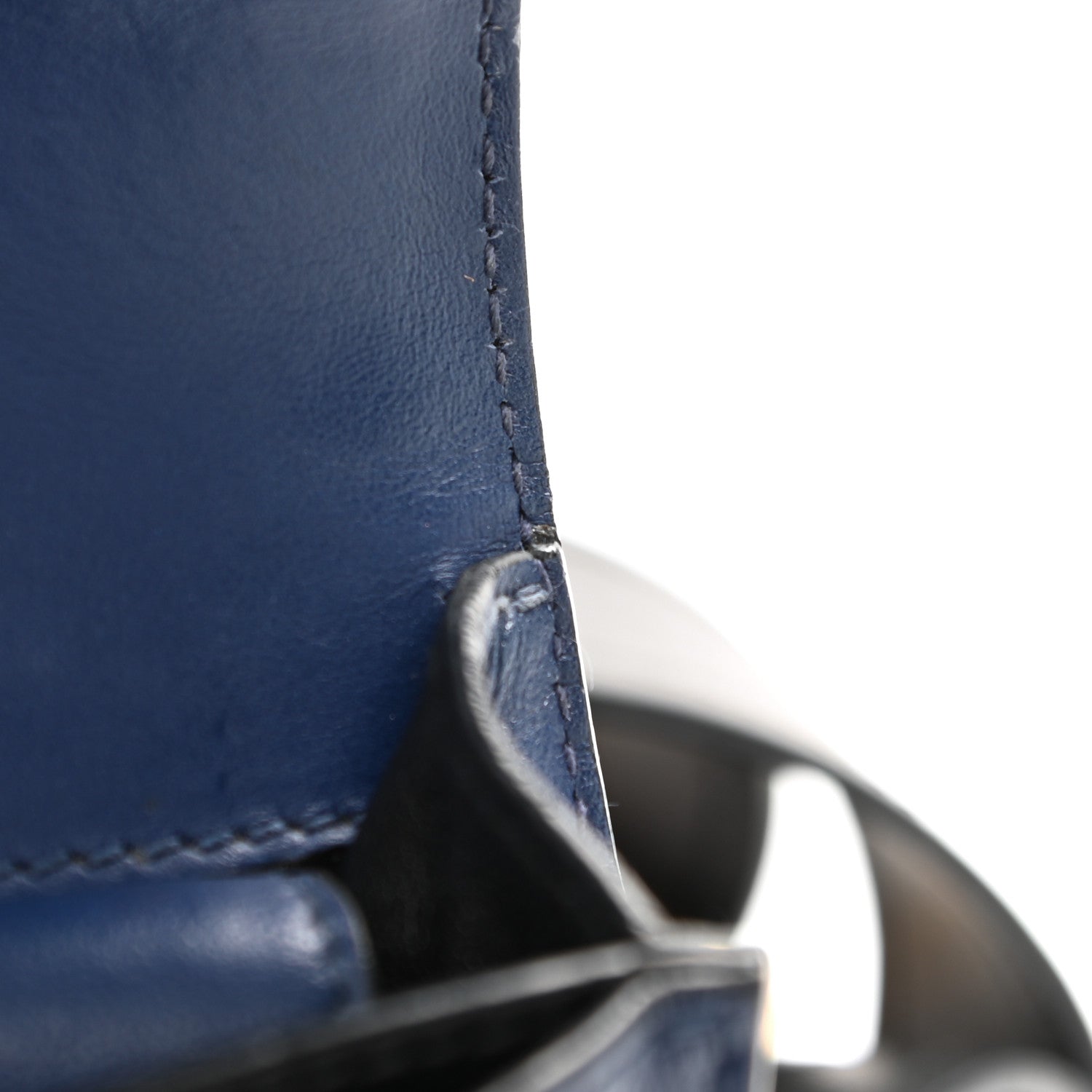 Prada City Calf Saffiano Cahier Bag Bluette Black 10 of 12