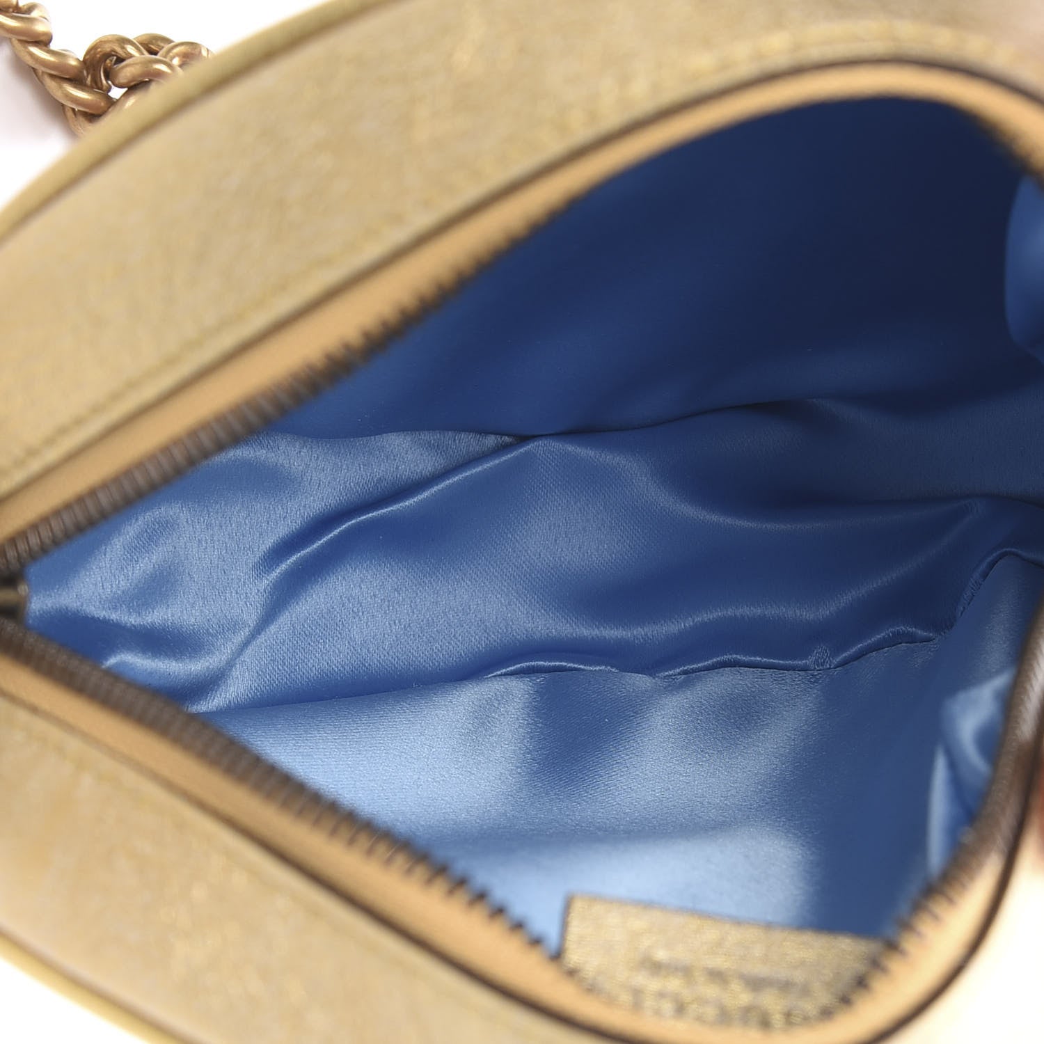 Gucci Metallic Nappa Matelasse Heart Mini GG Marmont Round Shoulder Bag Oro Vecchio Rosa 4 of 9