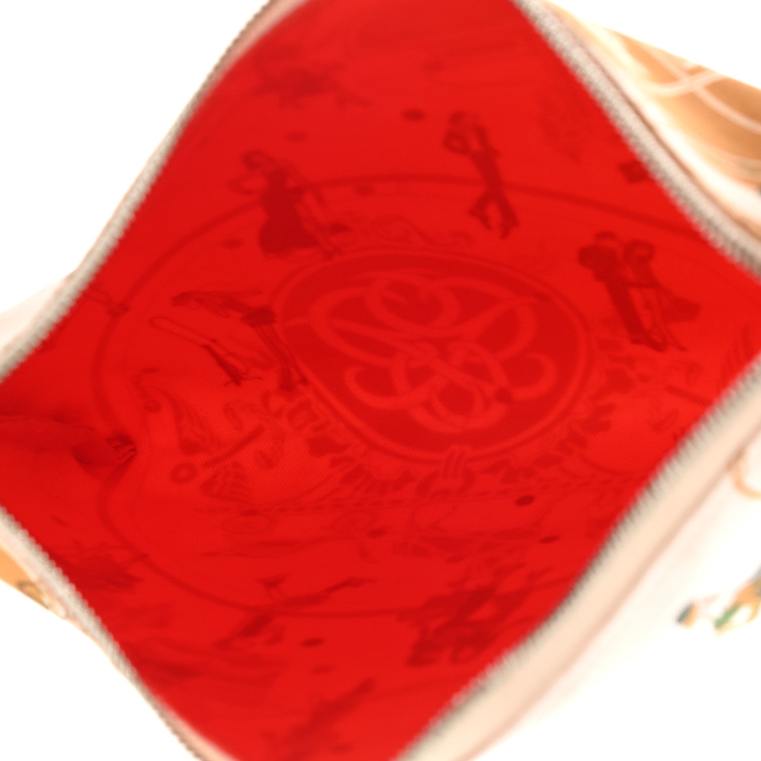 Hermes Technical Silk Ex-Libris Les Parisiennes Silky Pocket Cosmetic Case Sesame Nata Bronze 5 of 11