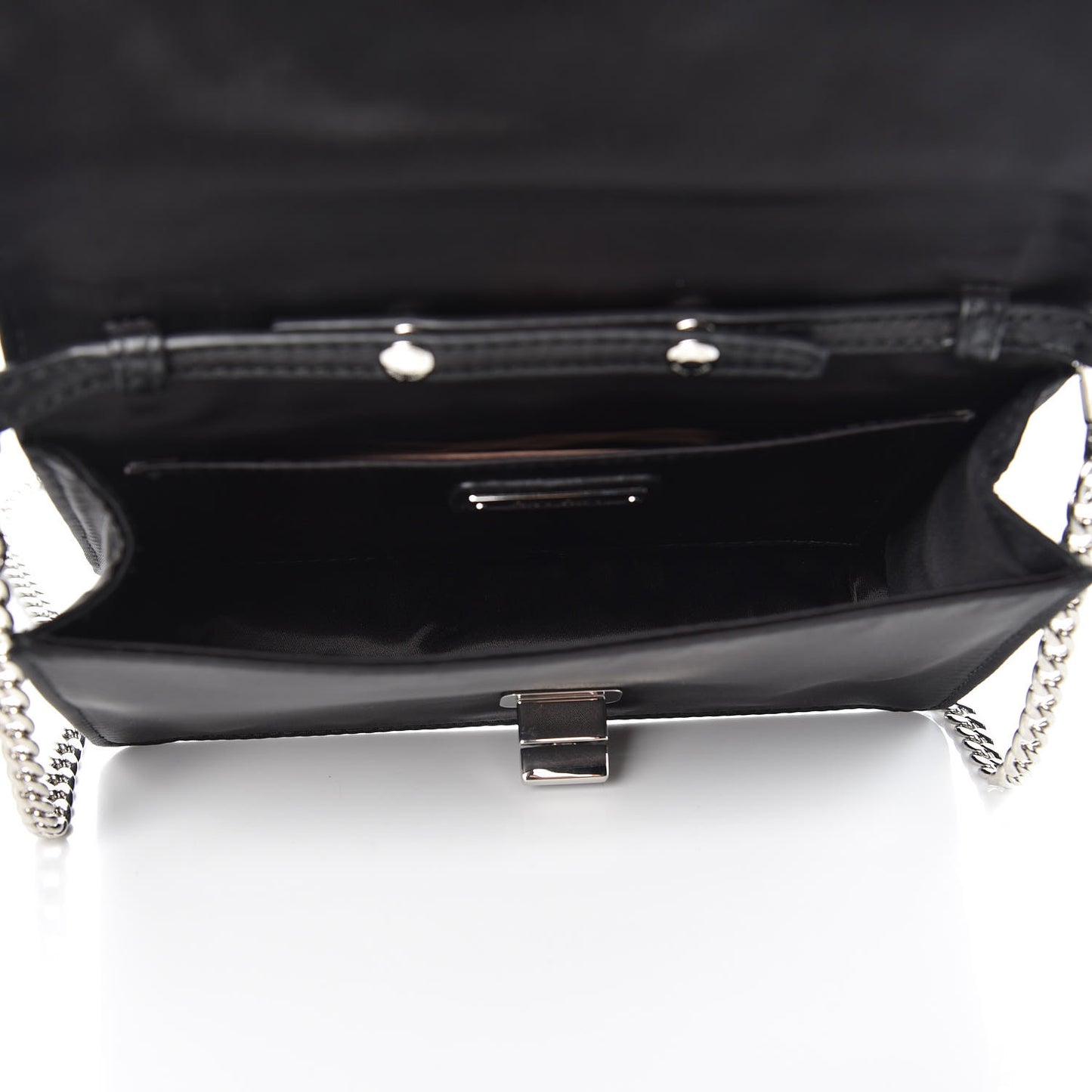Tessuto Matelasse Delice Miu Logo Bag Black