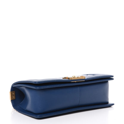 Chanel Caviar Quilted Medium Boy Flap Blue 3 of 8