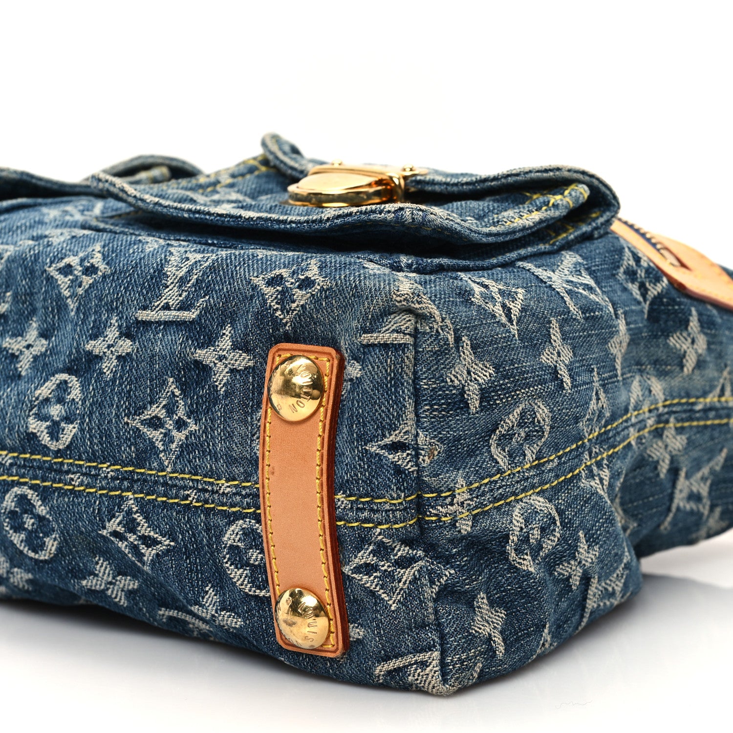 Louis Vuitton Monogram Denim Baggy PM Blue 9 of 12