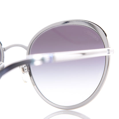 Chanel Round Spring Sunglasses 4206 Silver 8 of 10
