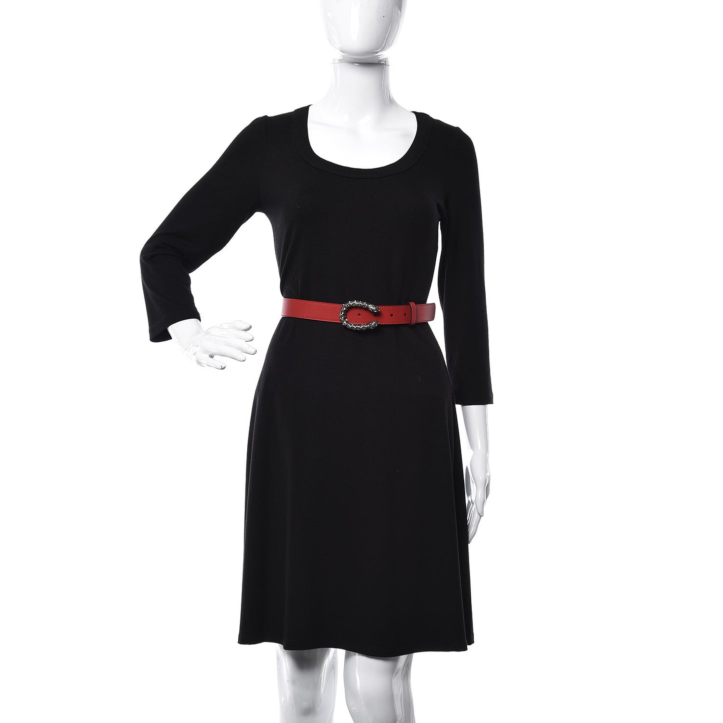Moon Calfskin Crystal Dionysus 30mm Belt 85 34 Red