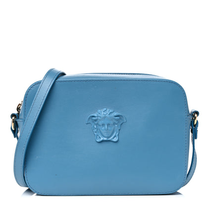 Versace Calfskin Palazzo Medusa Camera Bag Blue 1 of 19