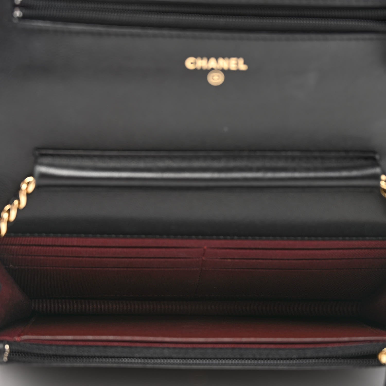 Chanel Lambskin Quilted Wallet On Chain WOC Black 5 of 11