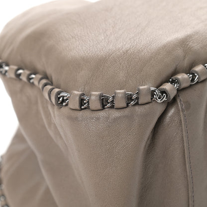 Chanel Lambskin Chain Hobo Grey 11 of 16