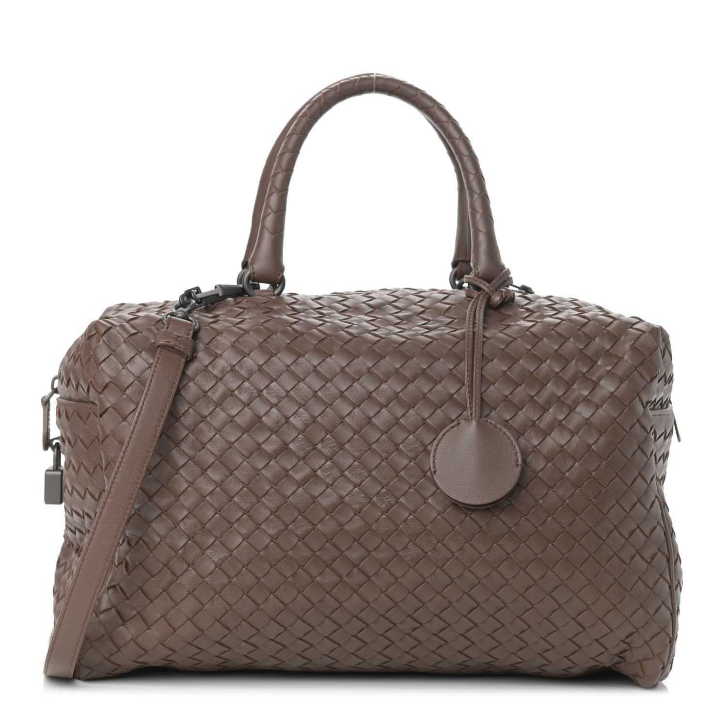 Bottega Veneta Nappa Intrecciato Boston Brown 1 of 10