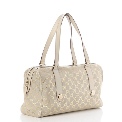 Gucci Guccissima Suede Charmy Boston Off White 3 of 7