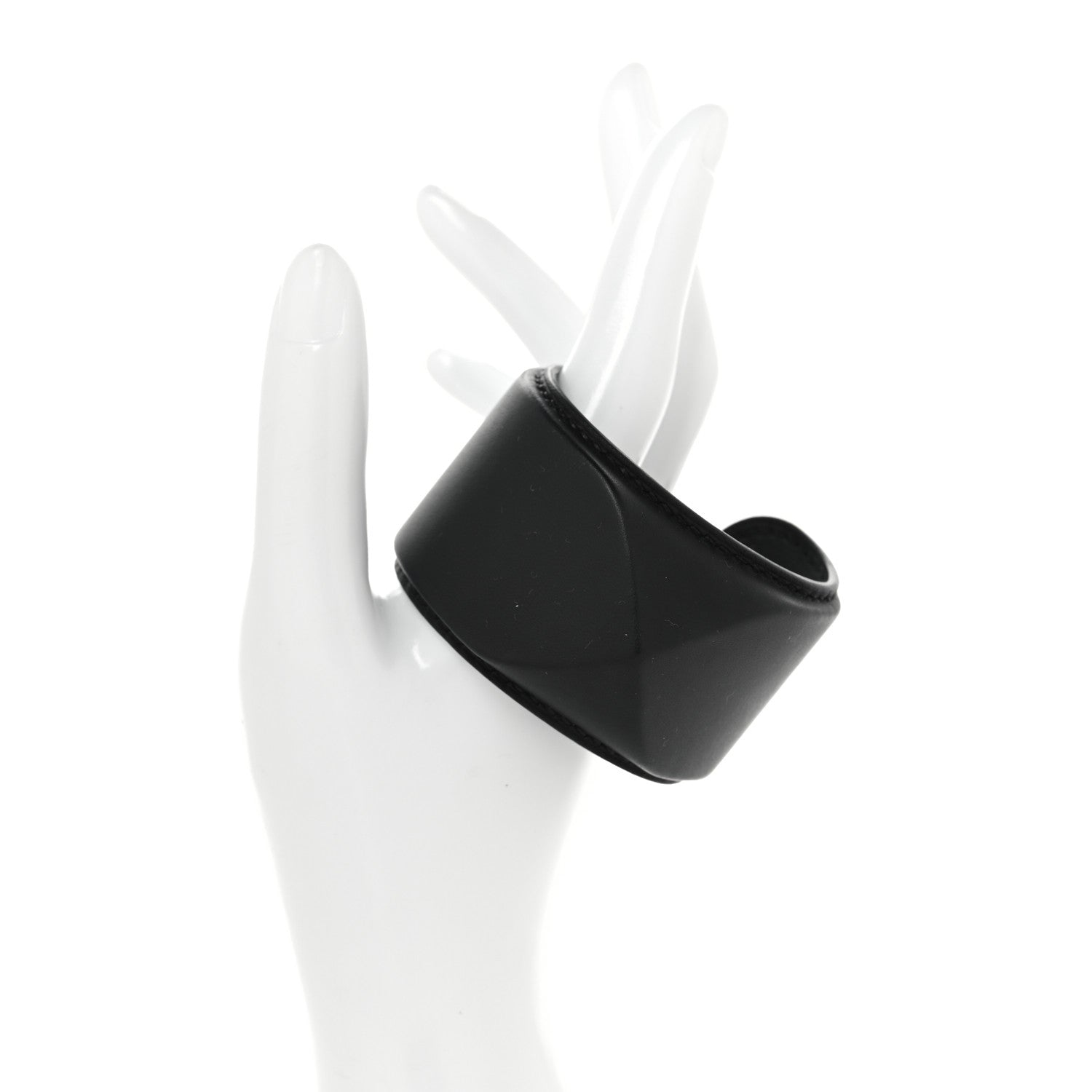 Hermes Box Medor Alu Cuff Bracelet T2 Black 2 of 6