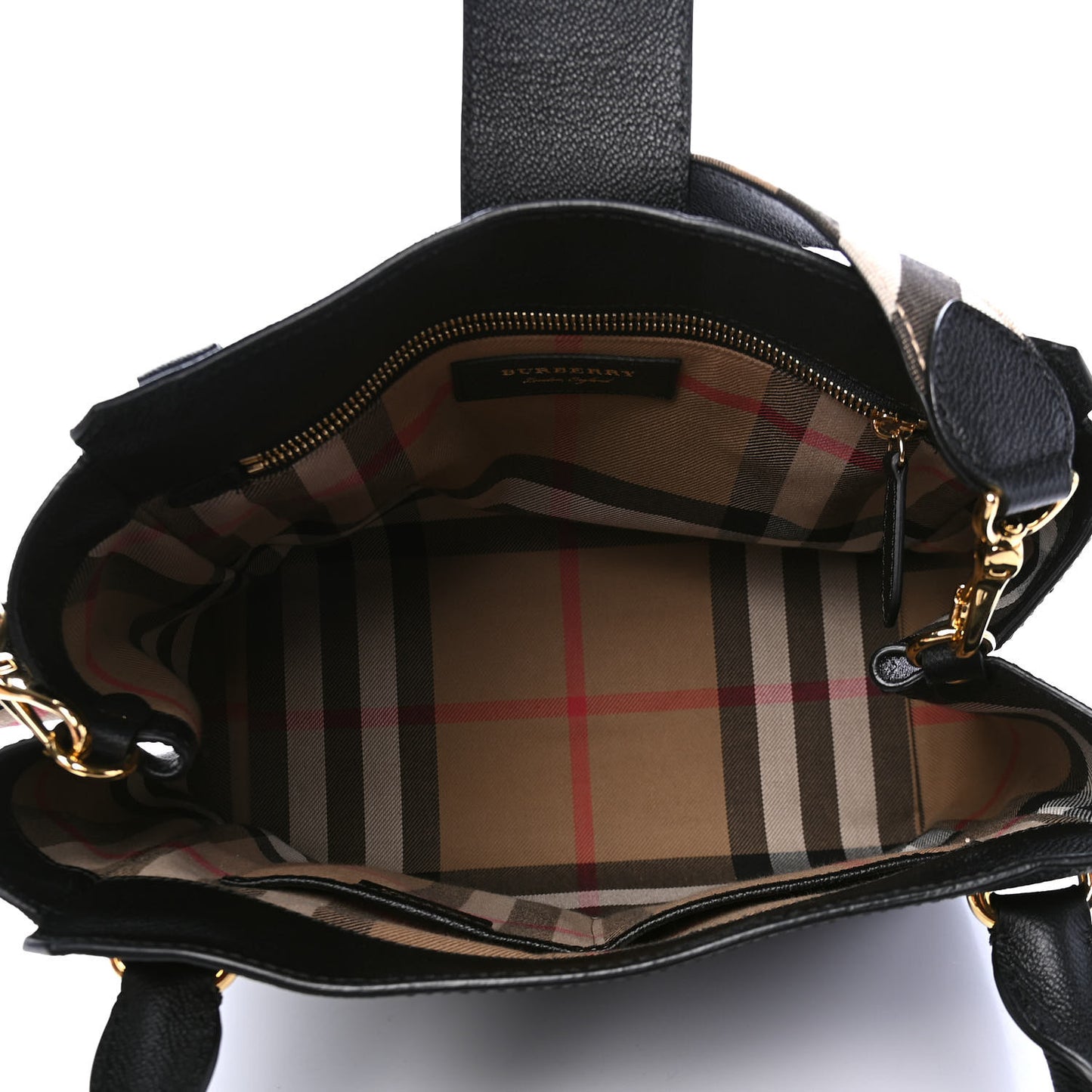 Soft Grain Calfskin Medium Buckle Tote Black