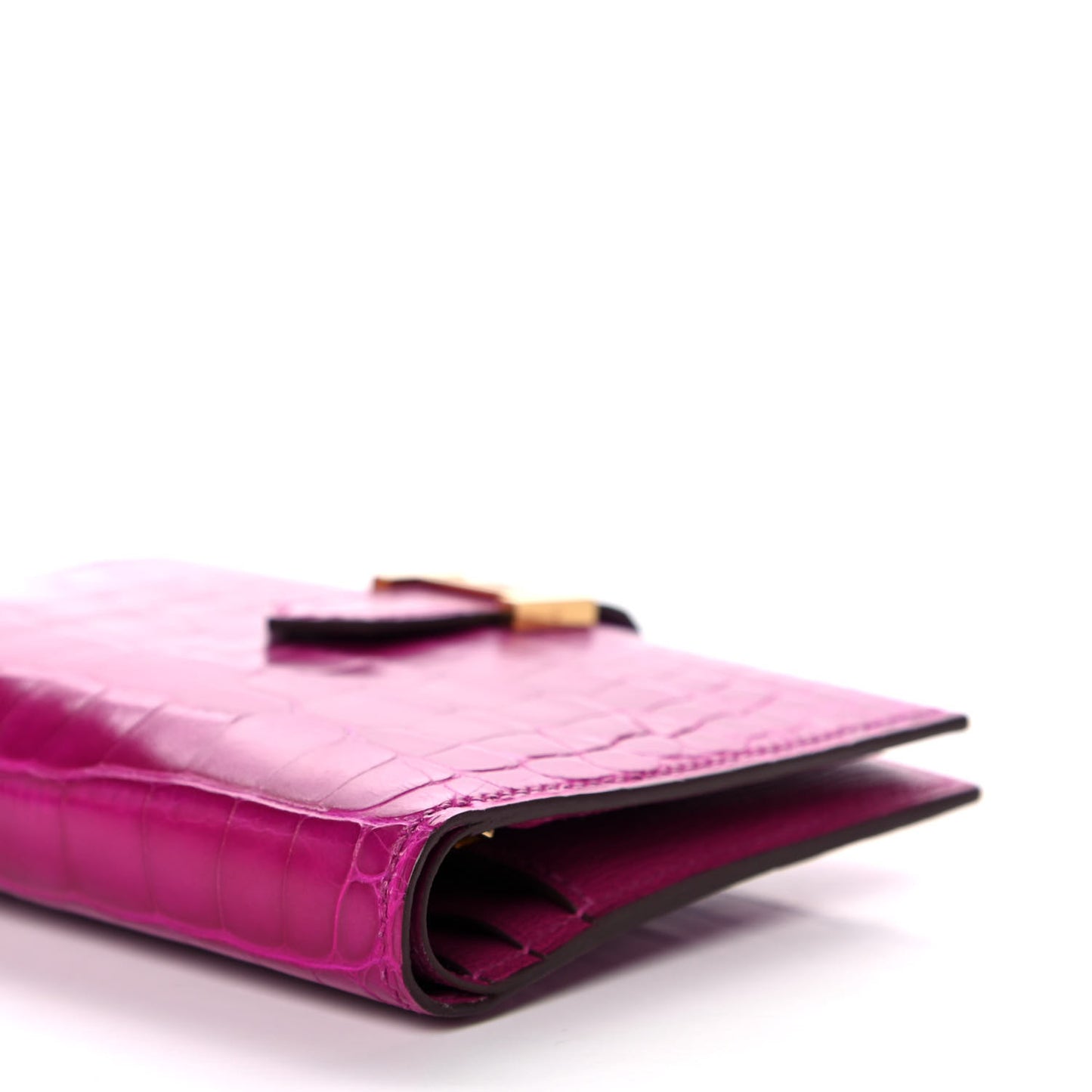 Matte Alligator Bearn Compact Wallet Rose Scheherazade