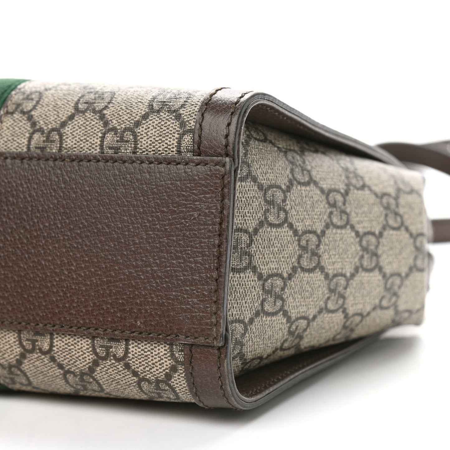 GG Supreme Monogram Small Ophidia Tote Bag Brown
