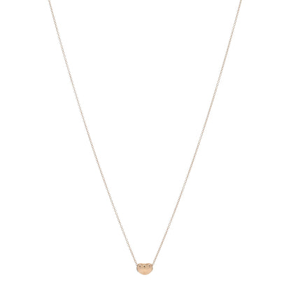 Tiffany 18K Rose Gold 6.5mm Elsa Peretti Bean Pendant Necklace 1 of 4