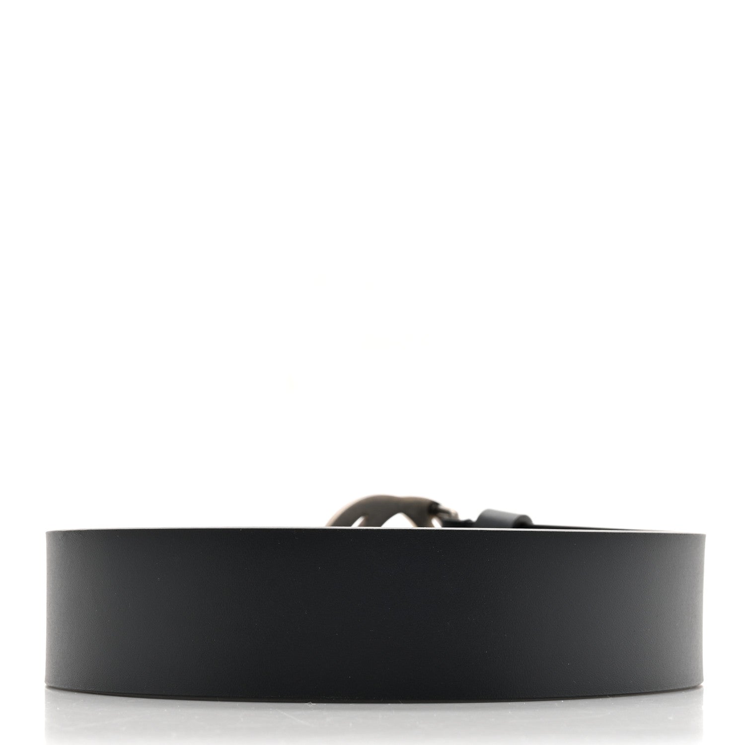 Gucci Selleria Calfskin Mens Interlocking G 37mm Belt 90 36 Navy 2 of 4