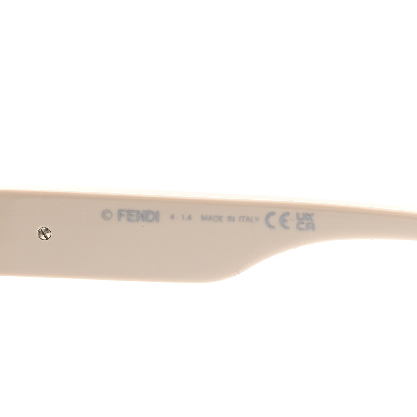 Acetate Fendigraphy Rectangle Sunglasses FE40091U Beige