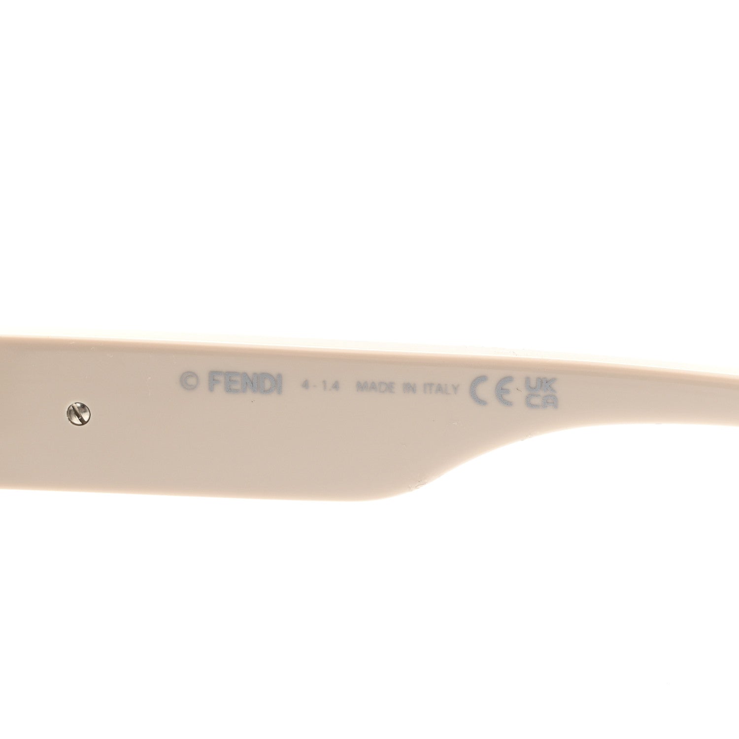 Fendi Acetate Fendigraphy Rectangle Sunglasses FE40091U Beige 5 of 7