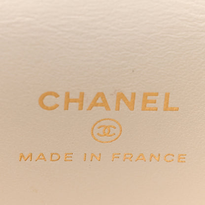 Chanel Caviar Quilted Enamel Coco Casino Mini Vanity Case With Chain White 6 of 11