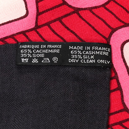 Hermes Cashmere Silk Grands Fonds Detail Shawl 140 4 of 4