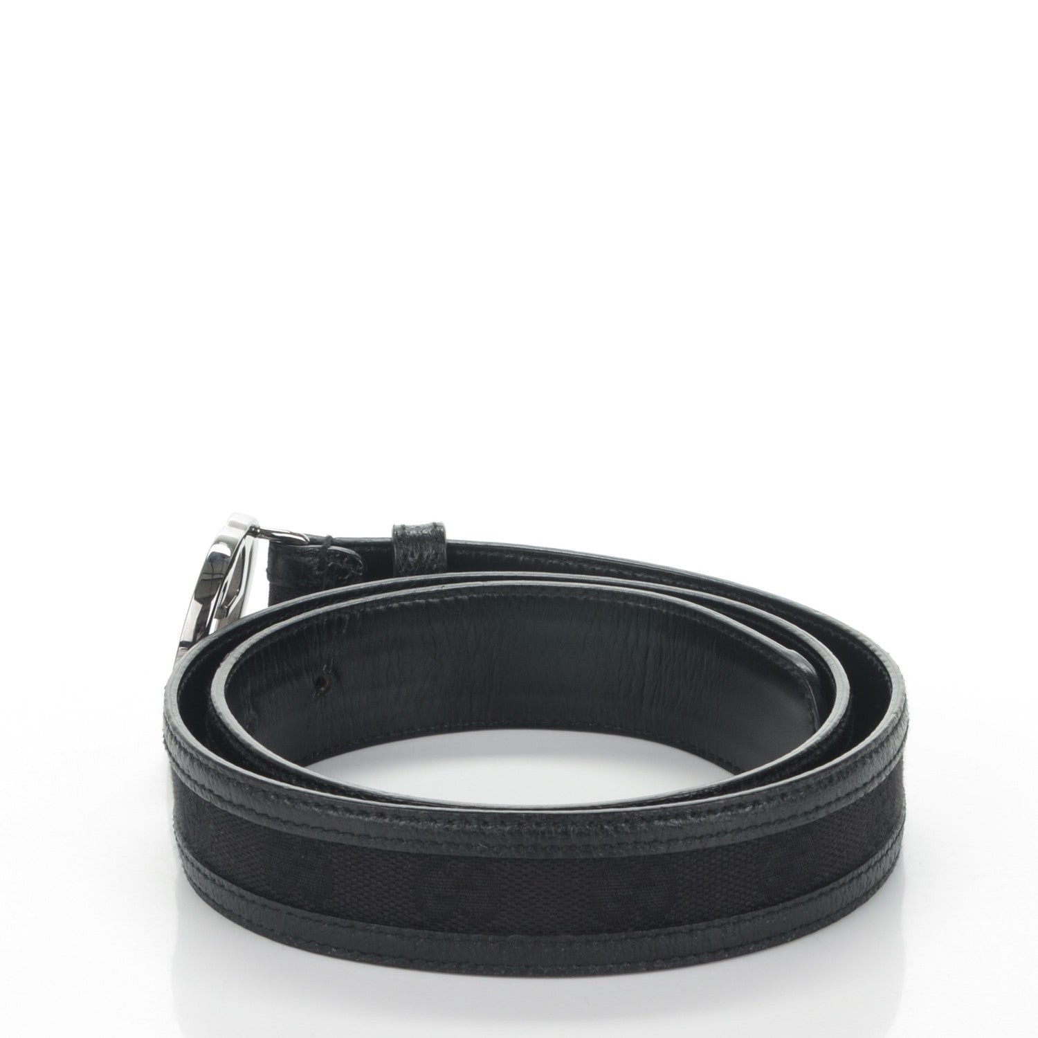 Gucci Monogram Interlocking G Belt 80 32 Black 3 of 6