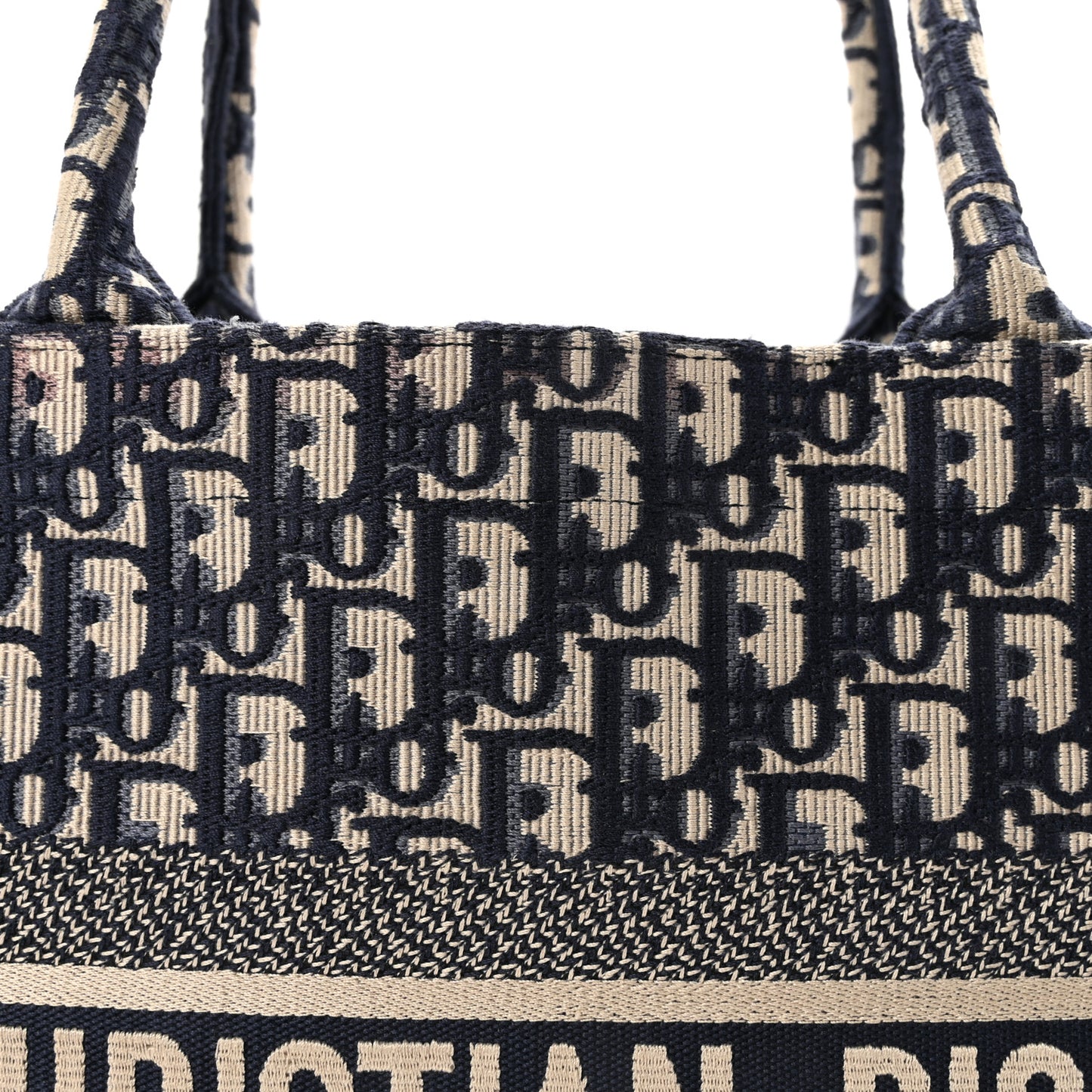 Oblique Medium Book Tote Blue Multicolor