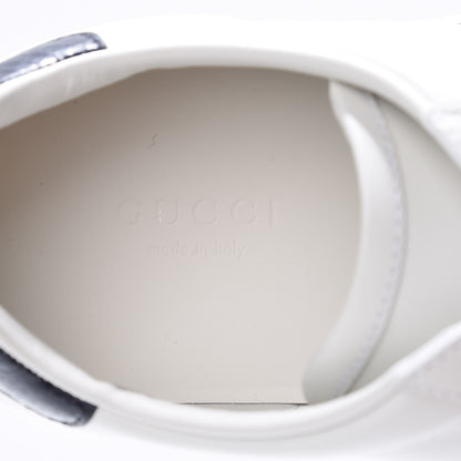 Gucci Calfskin Ayers Web Ace Sneakers 36.5 White Blue 6 of 12