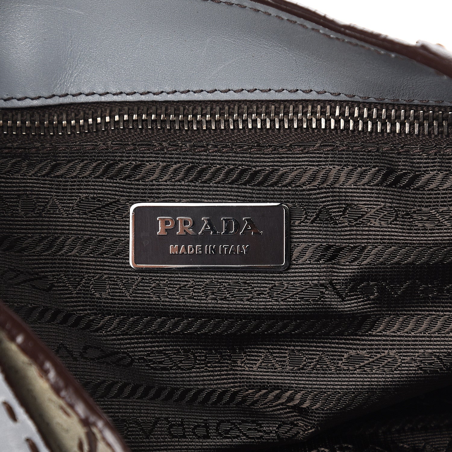Prada Scamosciato Stitched Suede Shoulder Bag 6 of 11