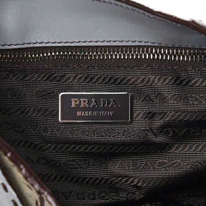 Prada Scamosciato Stitched Suede Shoulder Bag 6 of 11